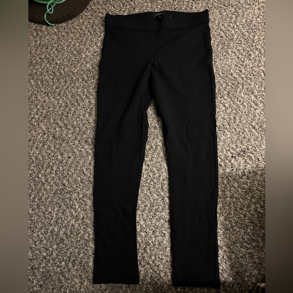 Theory Black Ponte Pants Women’s Medium Pull-On Skinny Work Leggings